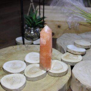 Calcite orange Pointe prisme (N°1)