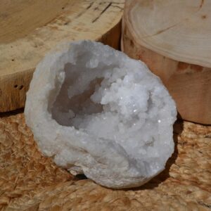 géode quartz blanc